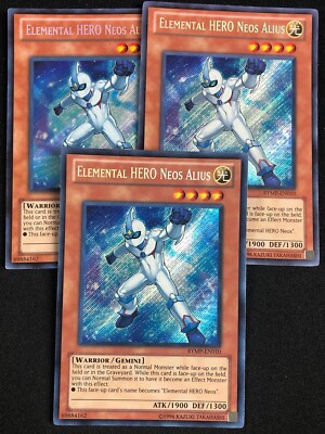 YUGIOH ELEMENTAL HERO NEOS ALIUS RYMP-EN010 SECRET X3 LP-image