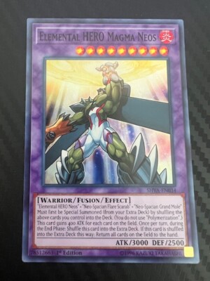 Yugioh Elemental HERO Magma Neos SHVA-EN034 1st Edition Super Rare VLP-image