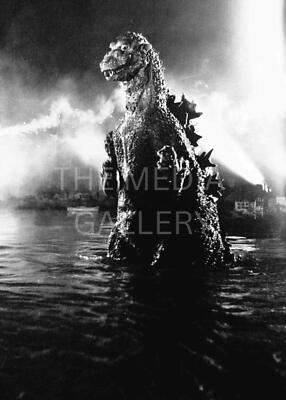 Godzilla in Water Photo Print - Classic Movie Monster Art - Japanese Art Decor-image