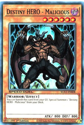 YGO SGX1-ENB08 C Destiny HERO - Malicious SGX1-ENB08 Yu-gi-oh-image