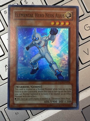 Yugioh Elemental Hero Neos Alius TAEV-EN018 / unl / Super Rare Holo nm cond card-image