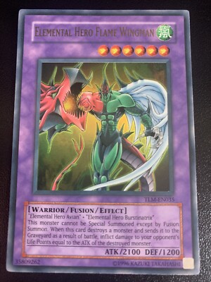 yugioh elemental hero flame wingman Halo , no 1st edition -image