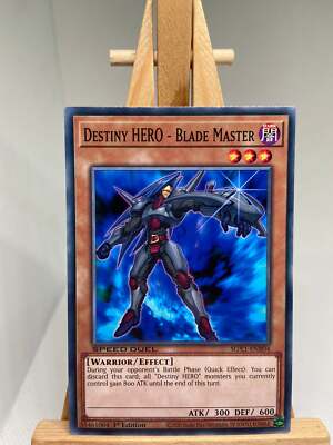Destiny HERO - Blade Master - 1st Edition SGX1-ENB04 - NM - YuGiOh-image