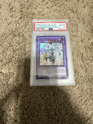 Yugioh PSA 8 NM-MT Elemental Hero Shining Flare Wingman BLAR-EN054 1st Ed. Ultra-image