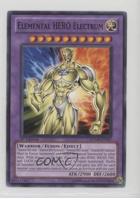 2012 Yu-Gi-Oh! Ra Yellow Mega-Pack 1st Edition Elemental HERO Electrum 0b3-image