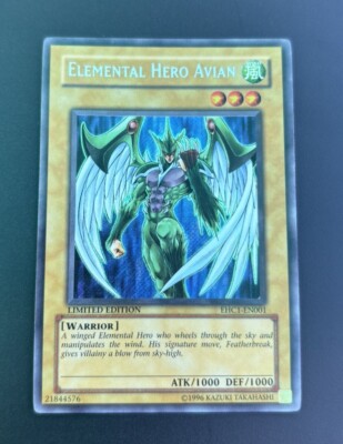 Yu-Gi-Oh - ELEMENTAL HERO AVIAN - EHC1-EN001 - Secret - NM/M P-image