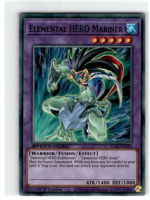 Yu-Gi-Oh! Speed Duel Elemental Hero Mariner Common SGX2-ENA24 Lightly Played 1st-image