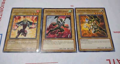 Yu-Gi-Oh Cards Elemental Hero Burstinatrix MDP2-EN003 RYMP-EN001 RYMP-EN003 Set.-image