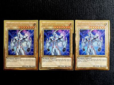 🔥 YUGIOH • ELEMENTAL HERO NEOS 3X • ULTRA RARE • MGED-EN004 • 1st ED • NM 🔥-image