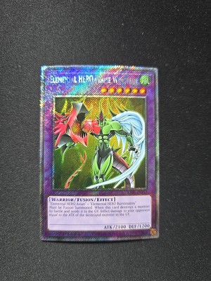 Yugioh! Elemental HERO Flame Wingman - RA03-EN152 - Platinum Secret Rare 1st PSR-image