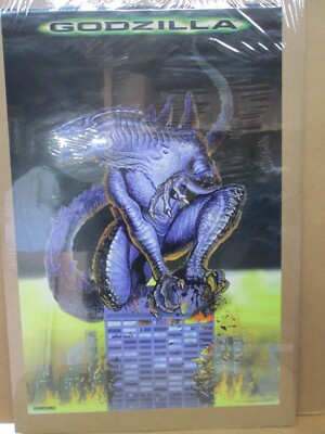 vintage Godzilla movie Poster original 1998 NICE 17860-image