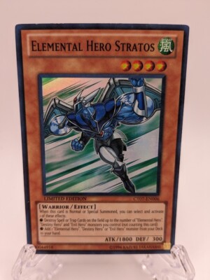 Yugioh! Elemental Hero Stratos CT07-EN006 Super Rare Limited Edition-image