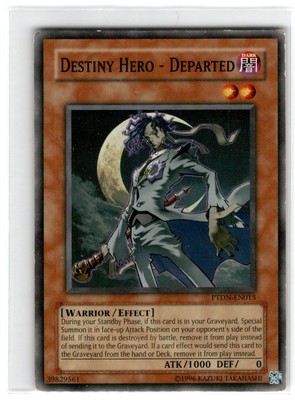 Yu-Gi-Oh! Destiny Hero- Departed Common PTDN-EN015 Damaged Unlimited-image
