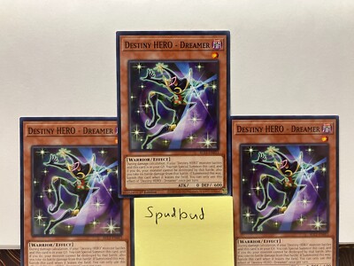 x3 Destiny HERO - Dreamer 3x Common BLC1-EN053 (Near Mint 1st Edition)-image