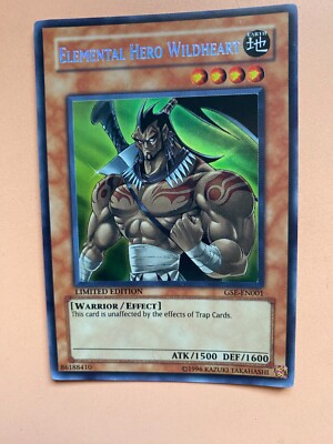 Elemental hero wildheart limited edition gse-en001 yu gi oh-image