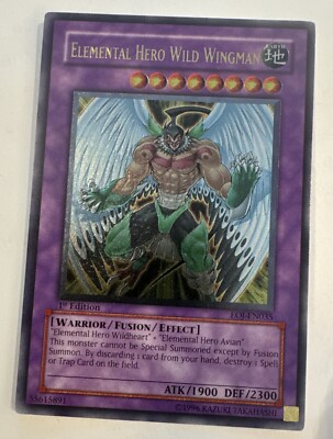 Yugioh Elemental Hero Wild Wingman EOJ-EN035 Ultimate Rare 1st Edition NM-image