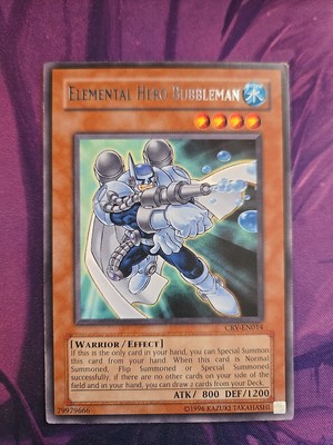Yugioh Elemental HERO Bubbleman CRV-EN014 Rare LP-image