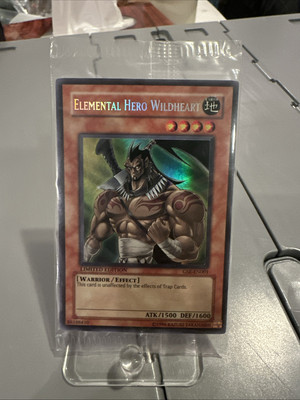 YUGIOH TCG! Elemental Hero Wildheart Sealed GSE-EN001 Secret Rare Promo Pack-image