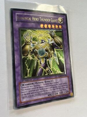 Yu-Gi-Oh! TCG Elemental Hero Thunder Giant The Lost Millenium TLM-EN036 1st...-image