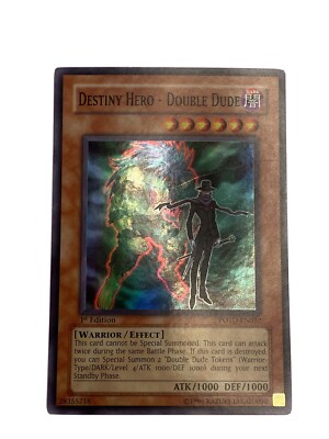 YuGiOh Destiny Hero - Double Dude POTD-EN012 1st Edition Super Rare - NM-image