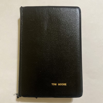 c1960 LDS Holy Bible KJV Black Leather Missionary Edition Mormon-image