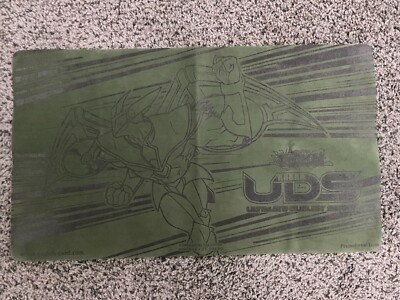 Yugioh Official Konami UDS Elemental Hero Stratos Green Cloth Playmat RARE USED-image