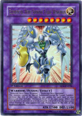 Yugioh! LP Elemental Hero Shining Flare Wingman - EEN-EN036 - Ultra Rare - Unlim-image