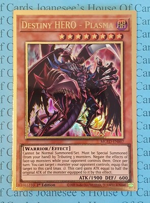 Destiny HERO - Plasma MGED-EN007 Premium Gold Rare Yu-Gi-Oh Card 1st Edition New-image