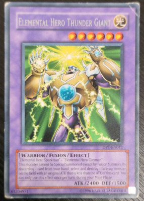 Yu Gi Oh! Elemental Hero Thunder Giant - DP1-EN011 - Rare ENGLISH #4-image