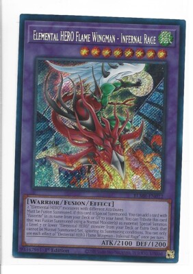 Elemental HERO Flame Wingman - Infernal Rage BLMR-EN012 Battles of Legend:...-image