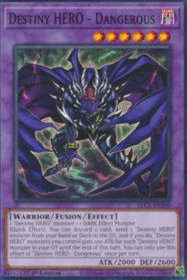 1X NM Destiny HERO - Dangerous - BLC1-EN100 - Common 1st Edition-image