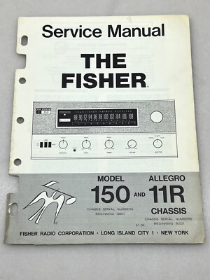 Fisher Model 150  and 11R Chassis Original Service Manual Free Shipping-image