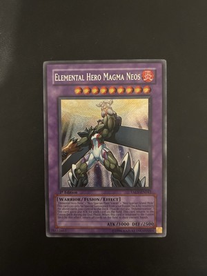 Yu-Gi-Oh! TAEV-EN043 Elemental Hero Magma Neos (1st Ed.) Secret Rare, LIGHT PLAY-image