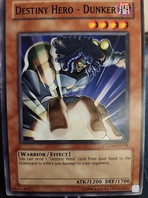 Destiny Hero - Dunker - Yugioh Dark Monster - Vintage-image