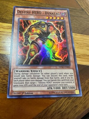 Destiny HERO - Dynatag DESO-EN002 1st Edition Super Rare LP + BONUS-image