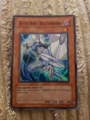 1x YuGiOh TCG Destiny Hero Disk Commander WC07 EN003 Trading Card Game-image