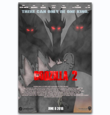 60286 Godzilla2 Horror Comic Wall Decor Print Poster-image