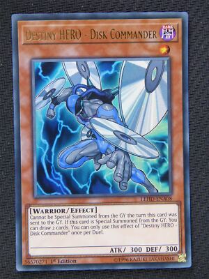 Destiny Hero Disk Commander LEHD - Ultra Rare - Yugioh Card #66A-image
