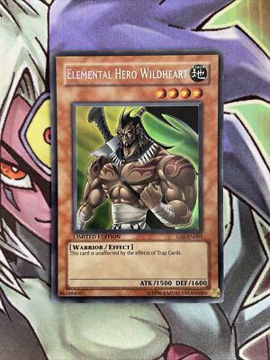 GSE-EN001 Elemental Hero Wildheart Secret Rare 1st Edition NM Yugioh Card-image