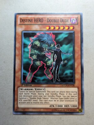 Destiny HERO - Double Dude LCGX-EN126 Yu-Gi-Oh Card 1st Edition - NM-image