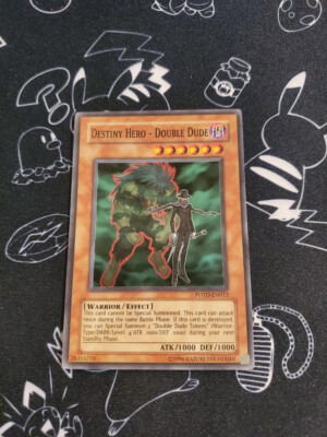 Yugioh - Destiny Hero - Double Dude POTD-EN012 NM Unlimited Super Rare-image