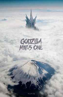 Godzilla Minus One By Takashi Yamazaki 2023 Volcano Movie Poster-image