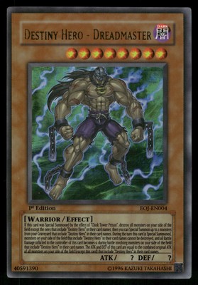 Yugioh! Destiny Hero - Dreadmaster EOJ-EN004 Ultra Rare 1st Ed MP-image