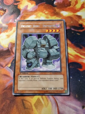 Yugioh - Destiny Hero - Defender DP05-EN006 NM 1st ed Rare-image