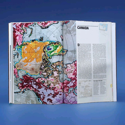Vintage 1987 National Geographic Atlas of North America Large Format Hard Cover-image