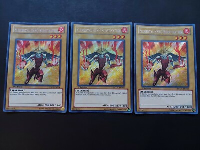 Yugioh - Elemental Hero Burstinatrix LCGX-EN004 Secret 1st Edition x1-image