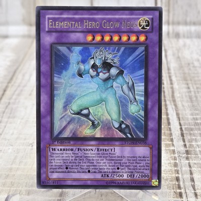 Elemental HERO Glow Neos [Ultimate Rare] STON-EN036 YuGiOh Strike Of Neos LP-image
