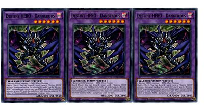 Yugioh 3X Destiny HERO - Dangerous - Common - 1st Edition - COTD-EN096 Near Mint-image