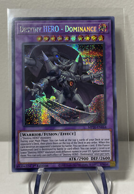 MP20-EN064 Destiny Hero-Dominance Prismatic Secret 1st Edition NM Yugioh Card 💎-image
