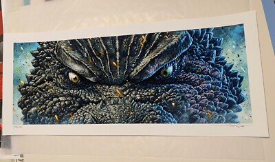 Jason Edmiston Godzilla Minus One EWAF /125 Eyes Without A Face GMO OOP Rare-image
